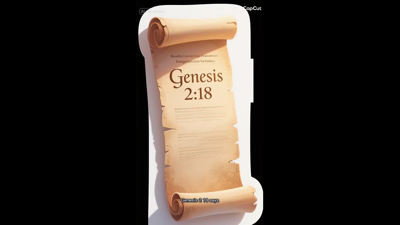 ‘It is not good for the man to be alone. I will make a helper suitable for him.’” – Genesis 2:18