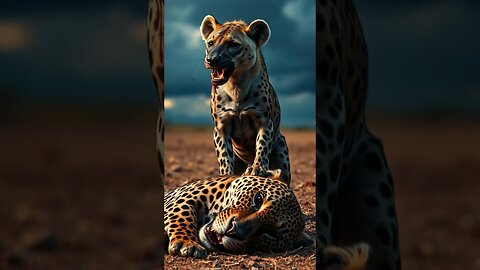 Jaguar vs Hyena: Brutal Battle for Survival | Realistic AI Animal Fight!