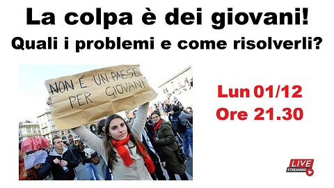 La colpa è dei giovani! Quali i problemi e come risolverli?