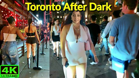 【4K】🌃 Late Saturday Night Downtown Toronto Nightlife Canada 🇨🇦