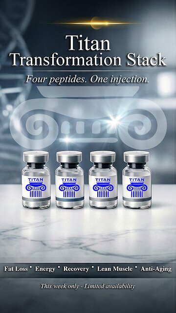 Titan Transformation Stack! 4 Therapies designed for fat loss, energy, & lean muscle - ALL IN ONE