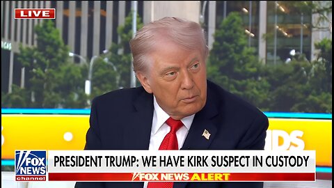 BREAKING: Trump announces Charlie Kirk's suspected assassin in custody