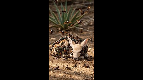 baby deer was infested millions of parasites