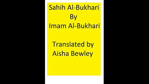 Sahih Al-Bukhari: 85