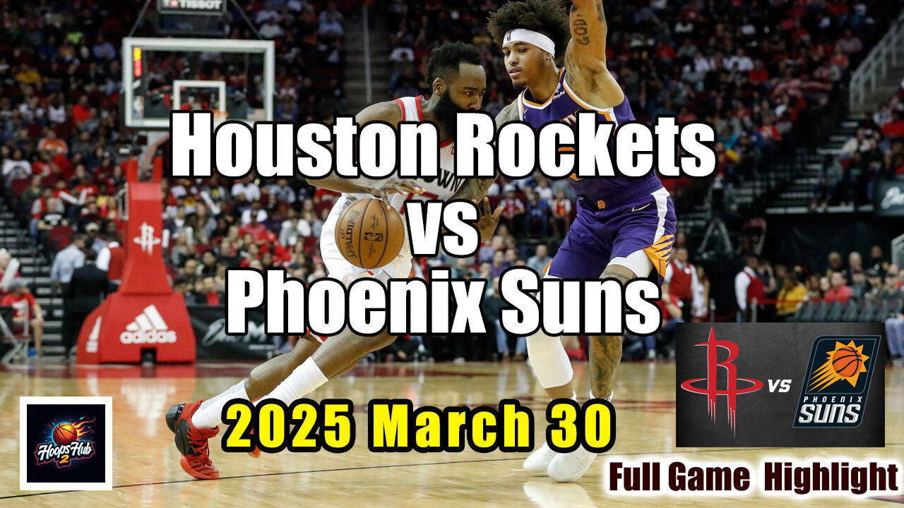 🔥 Houston Rockets vs Phoenix Suns Full Game Highlights | March 30, 2025 | Intense NBA Showdown!