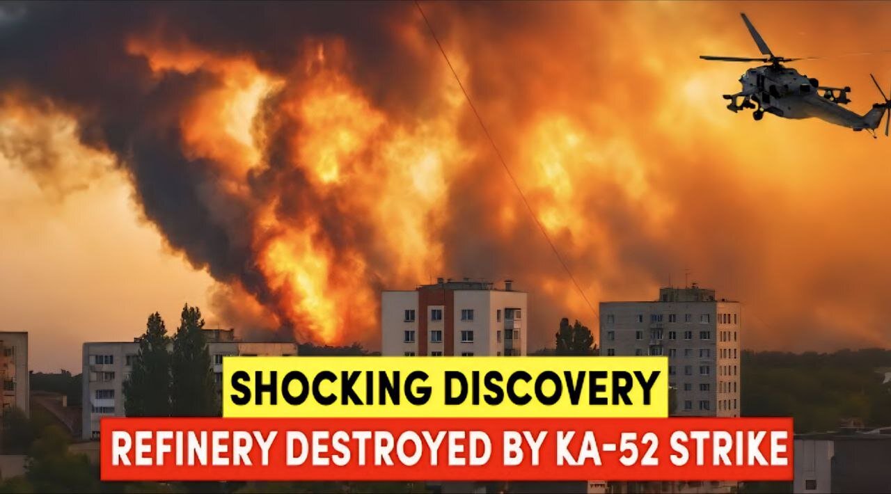Shocking Discovery: Ukraine’s Hidden Refinery Exposed and Destroyed by Ka-52 Strike