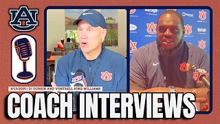 DC DJ Durkin and DT Coach Vontrell King-Williams | Auburn Football Q&A 8/13/25