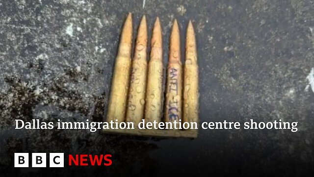 'Anti-ICE' messaging found at scene of deadly Dallas immigration centre shooting | BBC News