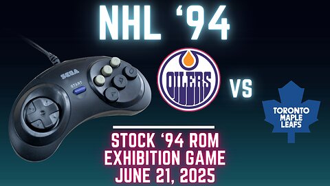 NHL '94: Oilers (Len the Lengend) at Maple Leafs (Richter) {Genesis} - Exhibition 145