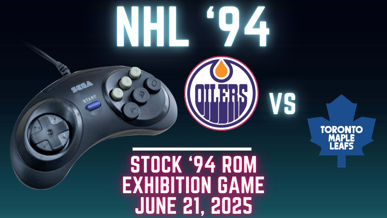 NHL 94: Oilers (Len the Lengend) at Maple Leafs (Richter) {Genesis} - Exhibition 145