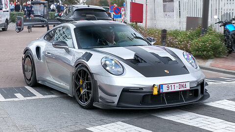 Carspotting in Knokke - Veyron 16.4, MR 992 GT3 RS, Huracan STO, AMG GT Black Series, 430 Scuderia