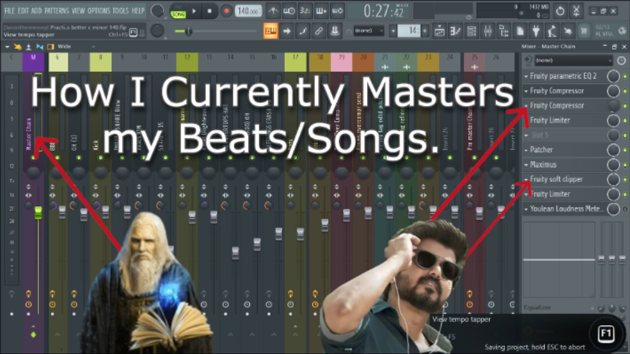 Mixing and Mastering a trap Beat-FL Studio-*Mostly* Stock Plugins