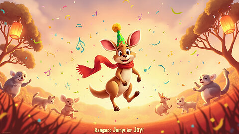 🦘🎉 Kangaroo Jumps for Joy | Aussie Animal Dance Party Song for Kids