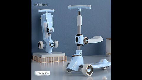 3in1 Foldable Musical Light-Up Kids Scooter