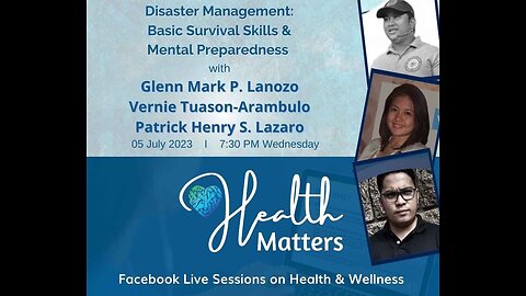 HM Session 65 Basic Survival Skills and Mental Preparedness with Preppers of the Philippines