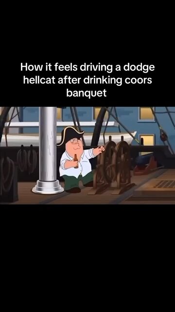 Driving a dodge hellcat