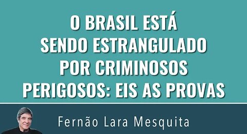 O BRASIL ESTÁ SENDO ESTRANGULADO POR CRIMINOSOS PERIGOSOS: EIS AS PROVAS