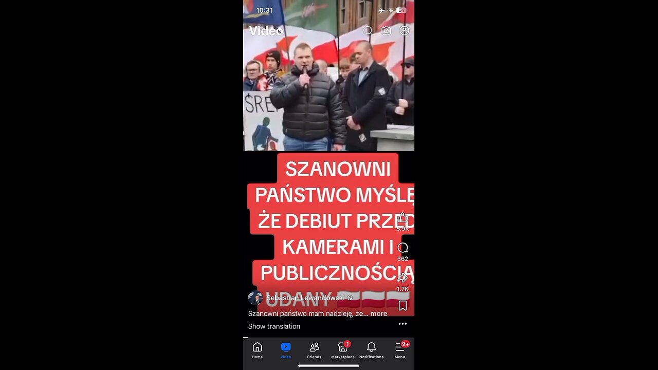 In Polish Sebastian Lewandowski song about migrants