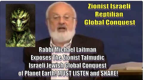 Jewish Rabbi admits that Jews are aliens who are here to "conquer" Earth