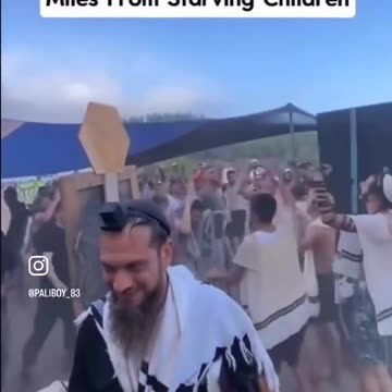 Jews throwing a party near Gaza Border miles away from starving children