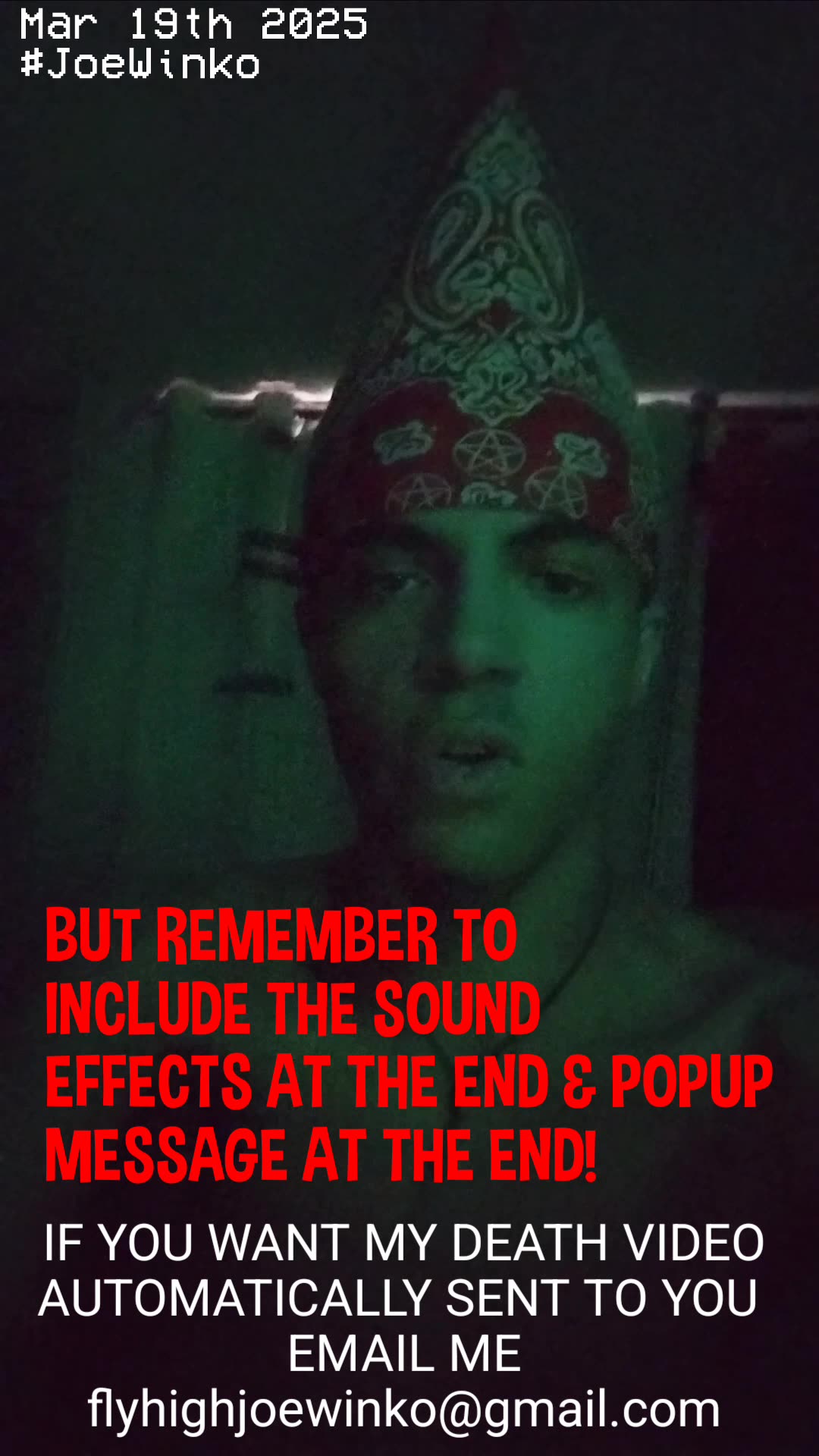 2025 03 19 - Be sure to repost the video of me dying_1742410170150