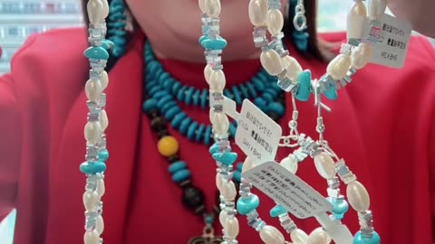 250619-4 Turquoise & Pearl Set: A Dreamy Palette Worn Close to the Skin