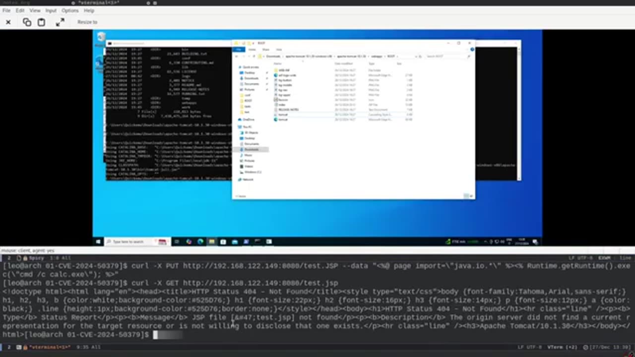 Apache Tomcat Race Condition to RCE - CVE-2024-50379