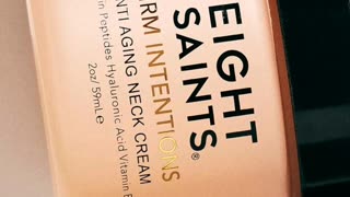 Eight Saints Firm Intentions Anti Aging Neck Cream, Natural & Organic,