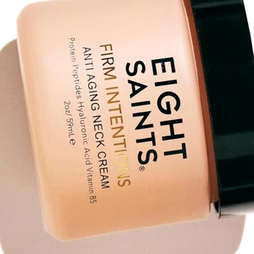 Eight Saints Firm Intentions Anti Aging Neck Cream, Natural & Organic,
