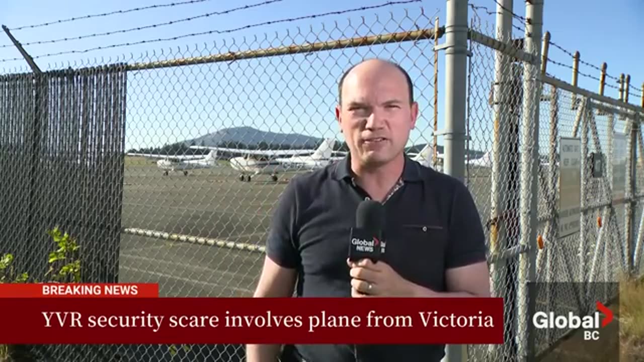 "Hijacked" plane enters airspace at Vancouver airport, prompts security scare and arrest