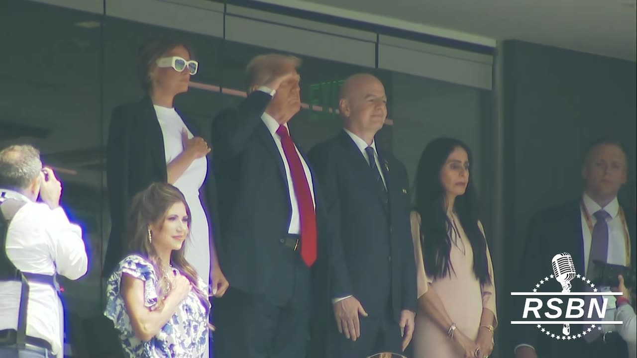 WATCH: President Trump salutes the Flag at Met-Life Stadium for the FIFA Club World Cup. - 7/13/25