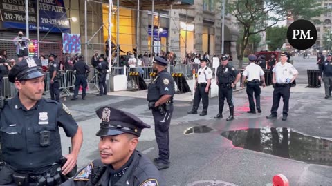 Meanwhile in NYC at the anti-ICE protests.
