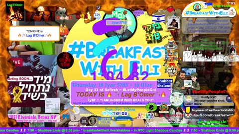 SHOW NOTES: Breakfast with Elli - FRIDAY - 16 May 2025 - 18 Iyar - 5785