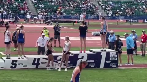Two female athletes in Oregon refused to stand on the podium because a boy was awarded a place.