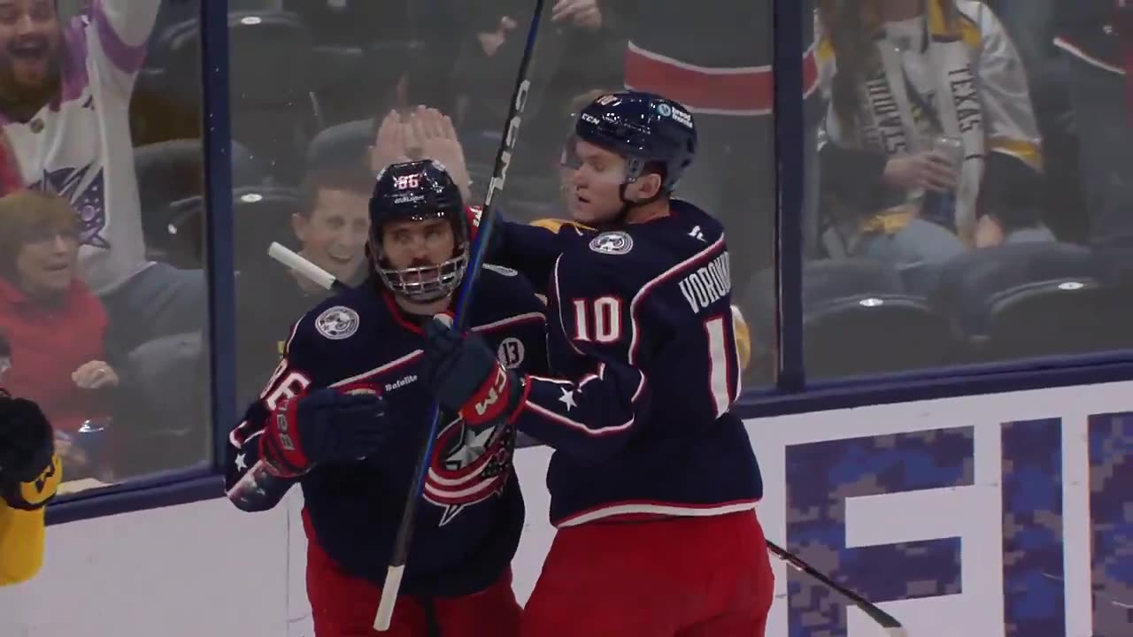 NHL Kirill Marchenko hits the 30-goal mark for the first time in his career! ๐