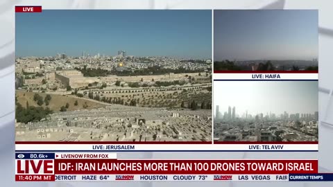 IDF: Iran launches more than 100 drones toward Israel | LiveNOW from FOX