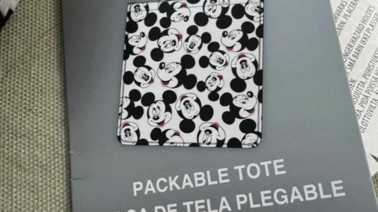 Disney Parks Mickey Mouse Bag Hanger with Tote #shorts