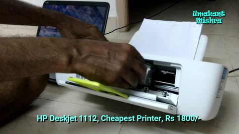 HP Deskjet 1112 Printer Unboxing and Testing