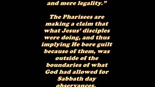 Matthew 12:2 - Daily Bible Verse Commentary