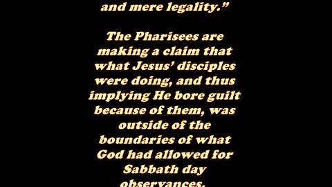 Matthew 12:2 - Daily Bible Verse Commentary