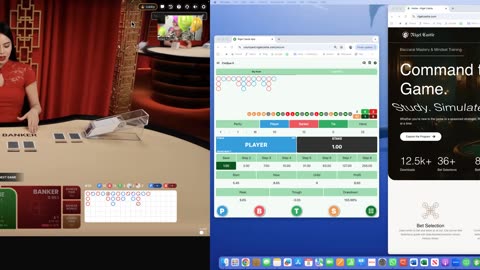 Win Playing Baccarat, CinQue II using 2 Apps on one shoe, only for our members at RigelCastle.com