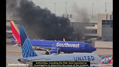 🚨🇺🇸 Passengers Stand on Wing as American Airlines Plane Catches Fire! 🚨