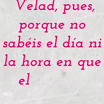 "Velad y Estad Preparados" metao 25:13 #shorts #shortvideo #youtubeshorts #youtube #ytshorts #yt