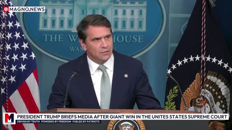 🇺🇸 President Donald Trump Briefs Media after GIANT WIN in the United States Supreme Court [LIVE]