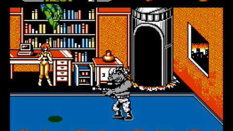 TMNT II NES Port: Rocksteady Boss Battle