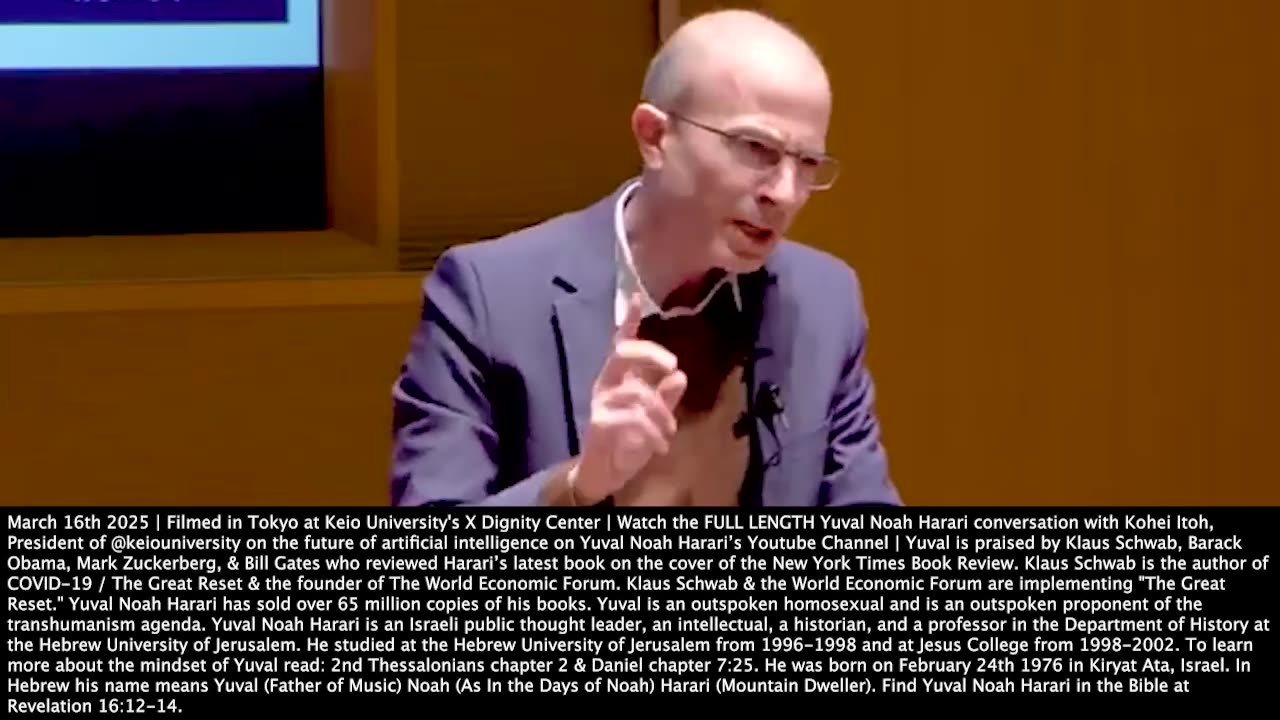 Yuval Noah Harari | "Elon Musk...Firing Tens of Thousands of Human Bureaucrats...They Simply Replace Them With Digital Bureaucrats...This Is the Shift In Power from Humans to Algorithms." - March 16th 2025