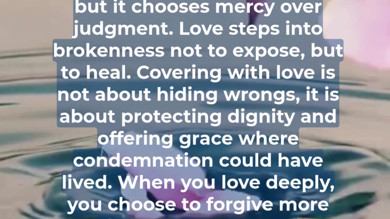 Love Covers a Multitude