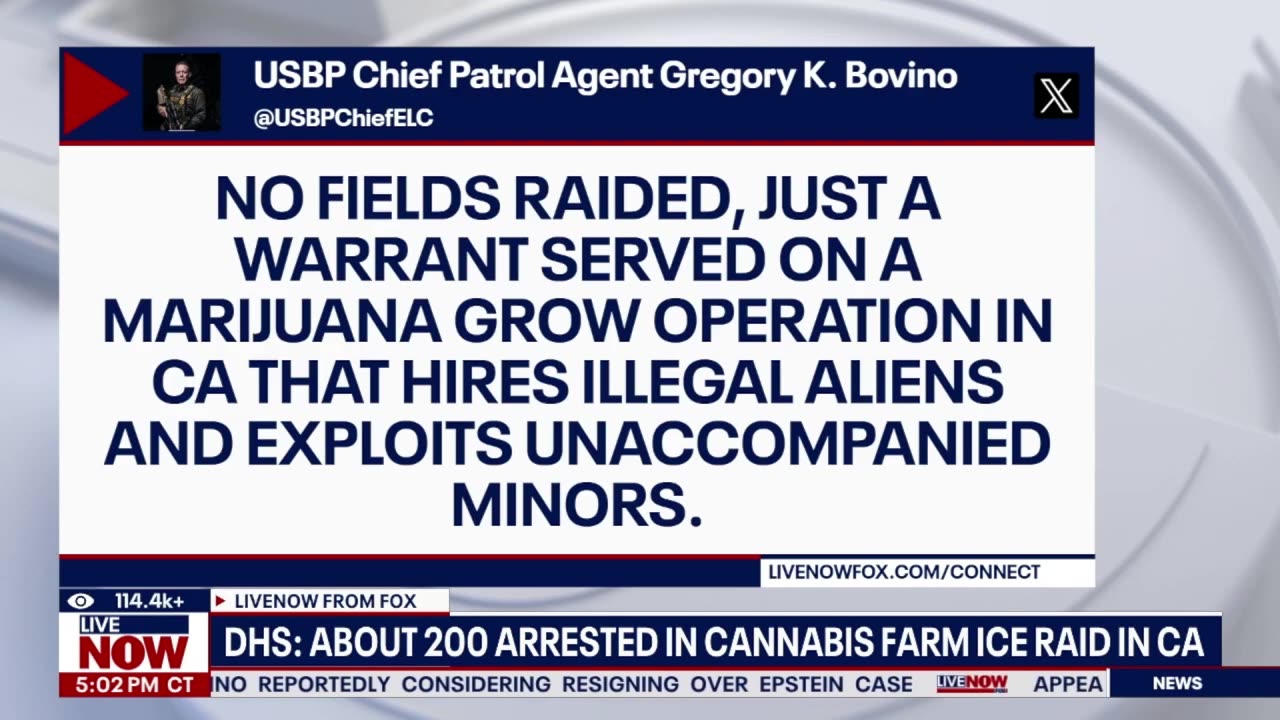Anti-Trump Fed Judge Blocks ICE 319 Arrested At Marijuana Farm - Epstein List - FBI Bongino / Bondi Feud