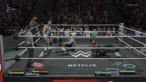 wwe 2k25 314 universe Akam and Rezar VS Brutus Creed and Julius Creed