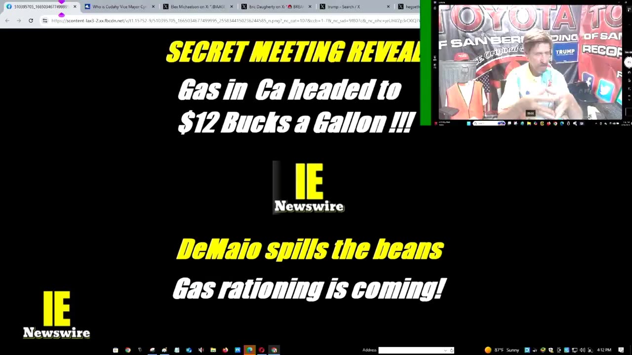 FLASHBOMB CA GAS PRICES TO $12 BUCKS A GALLON! Closed door meeting spells DOOM for Californians!!!